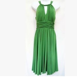 UEC Green Suzi Chin Maggy Boutique halter dress 12